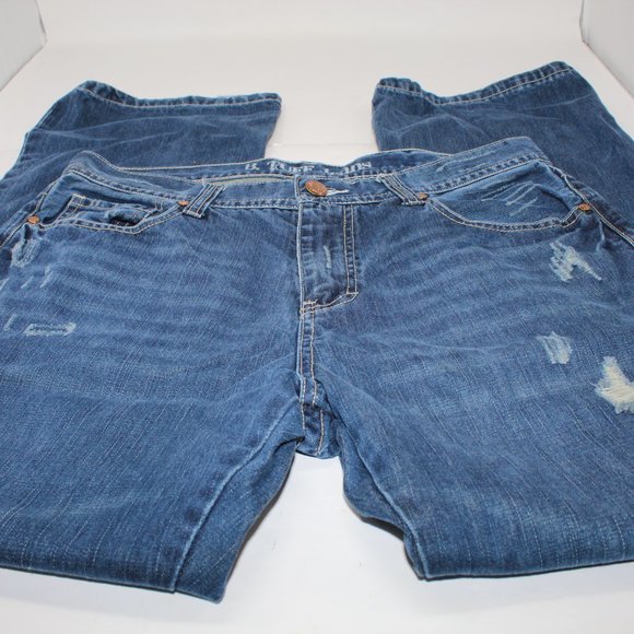 B. Tuff Distressed 5-Pocket Men's 32 x 34 Dark Was - Picture 2 of 14